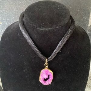 ❤️Geode Pendant Choker Necklace